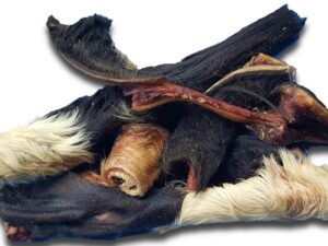 Tørret oksehud med pels - 250 gram