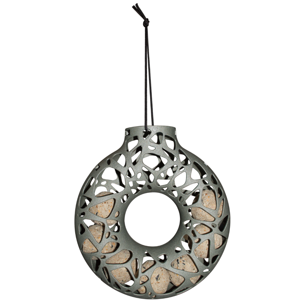 Foderring til mejsebolde i genbrugsplast