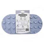 Nordic Paws Slikkemåtte - 3i1 Grå bagside med sugekopper