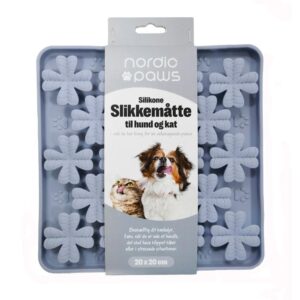 Nordic Paws Slikkemåtte - Blomst Grå