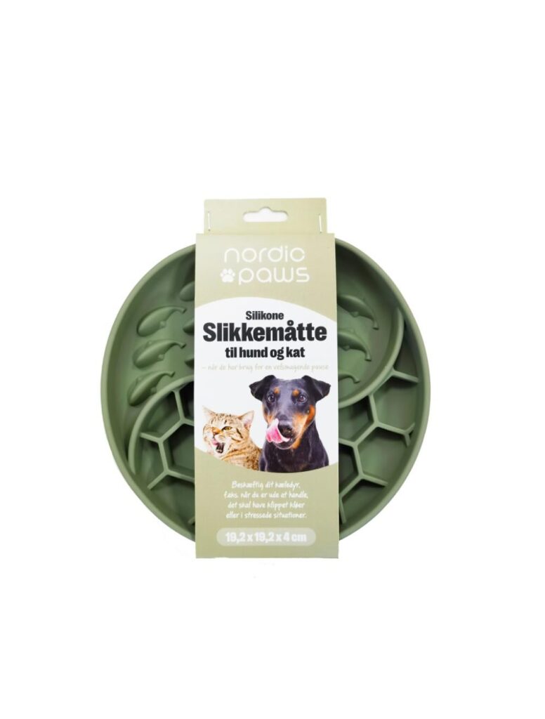 Nordic Paws Slikkemåtte - Slow Grøn