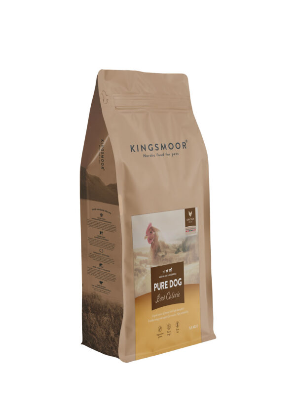 Kingsmoor low calorie er et kalorielet hundefoder, til din overvægtige hund