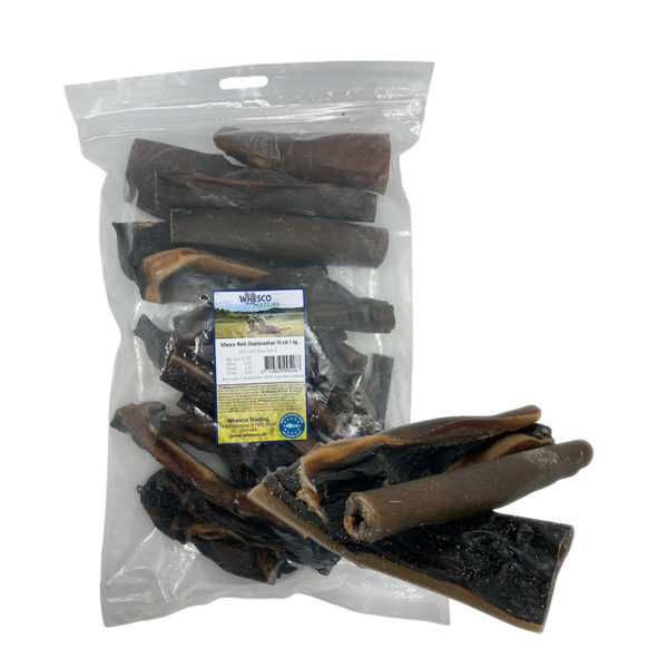 Whesco Mørk Oksehovedhud 15 cm - 1 kg