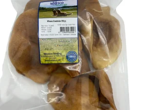 Whesco Oksekinder, en helt naturlig snack uden korn, tilsætninger eller andet end det det er - oksekinder