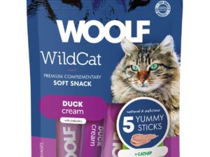 Woolf Wildcat Cat Cream med and og catnip er en lækker, cremet snack til katte – 100% naturlig, uden tilsætningsstoffer, perfekt som belønning eller foder-topper.