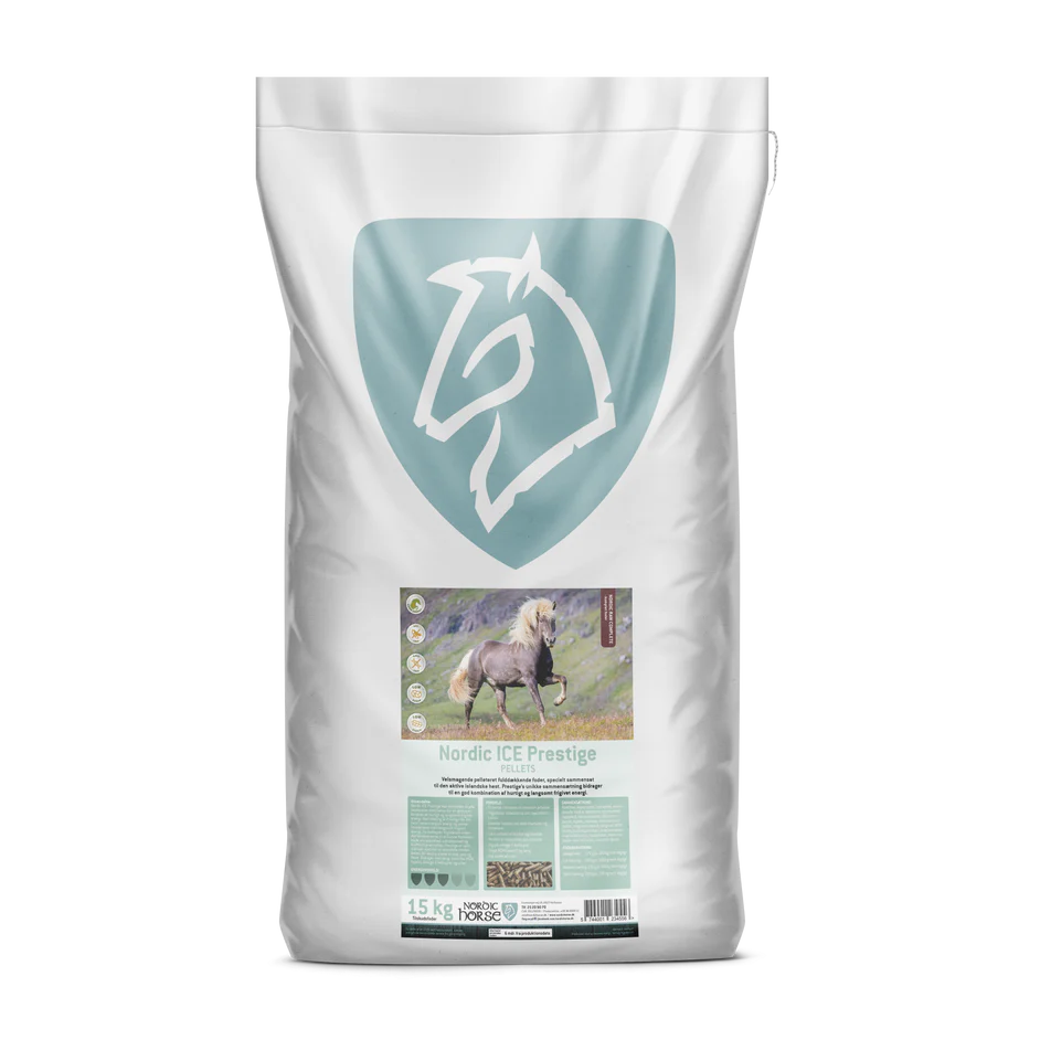 Nordic Ice Prestige er et pelleteret foder til den aktive islænder
