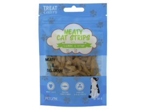 Treateaters Salmon & Catnip strips - en lækker snack til din kat