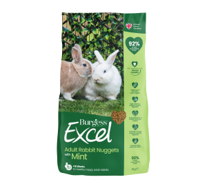 Burgess Excel voksen kanin – med mint 3kg.