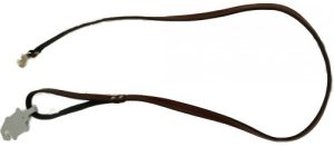 Førerline soft læder – SORT – 20mm x 120 cm.