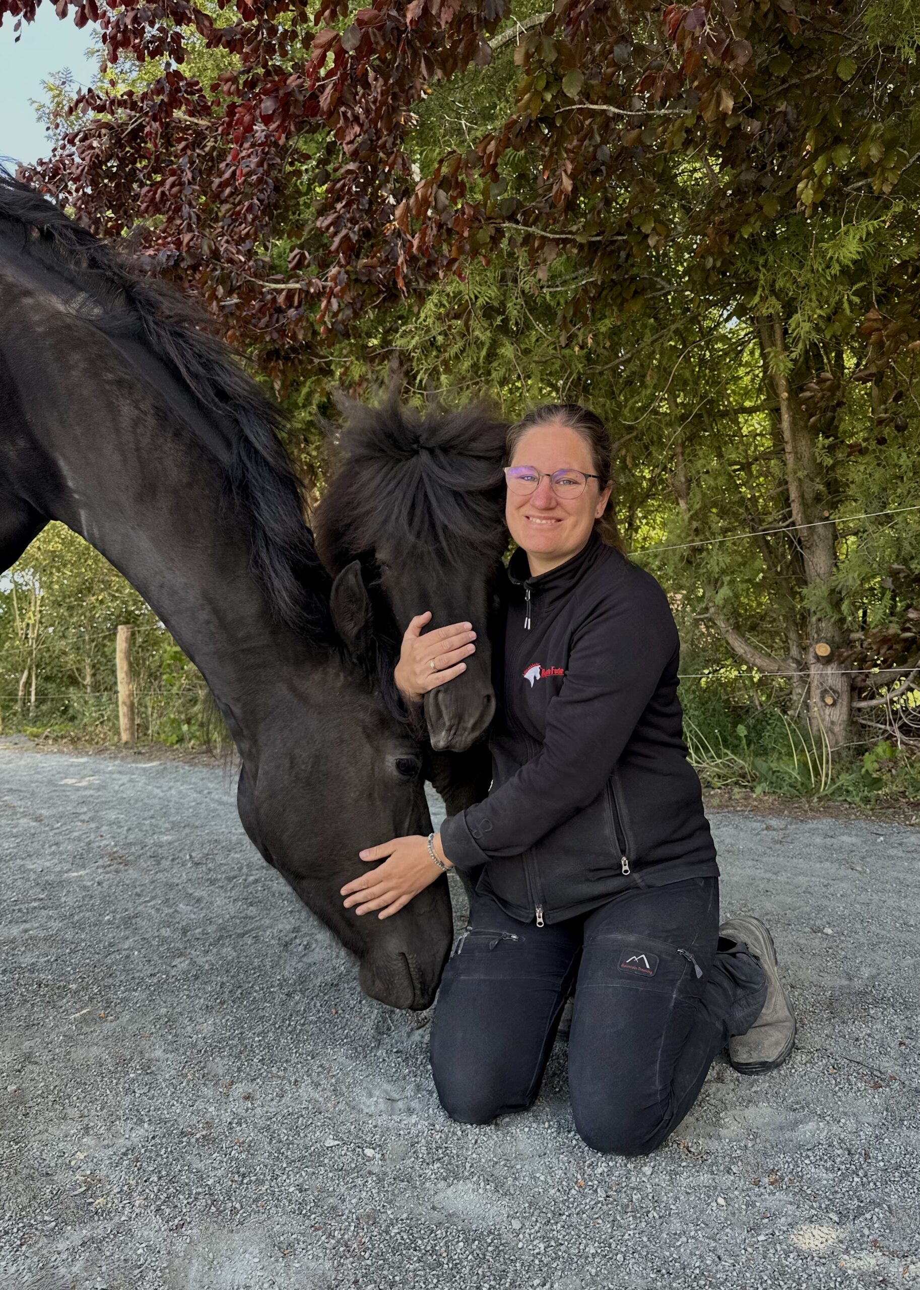 Hest spiser grønt