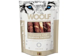 Woolf Chicken & Rawhide Twister – 100g