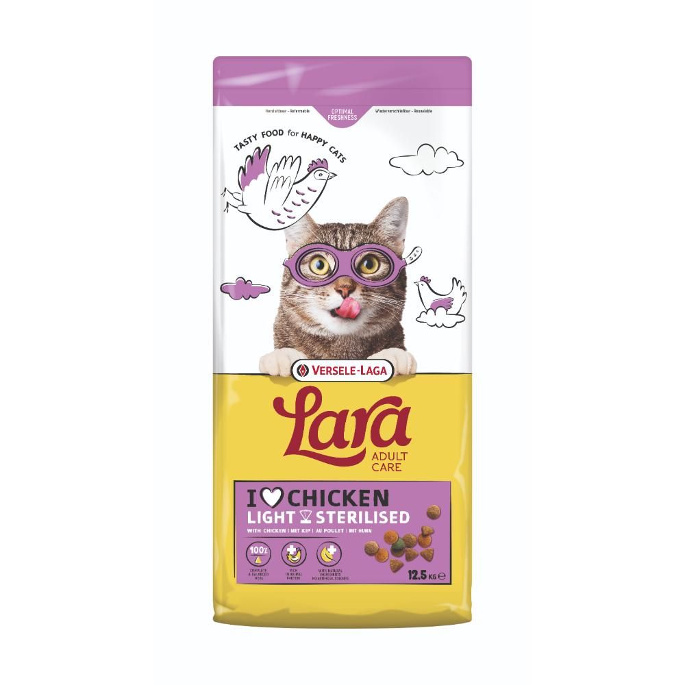 Lara kattefoder til steriliserede katte.