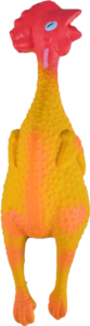 Squeaky Chicken Latex Dog Toy – 14 cm